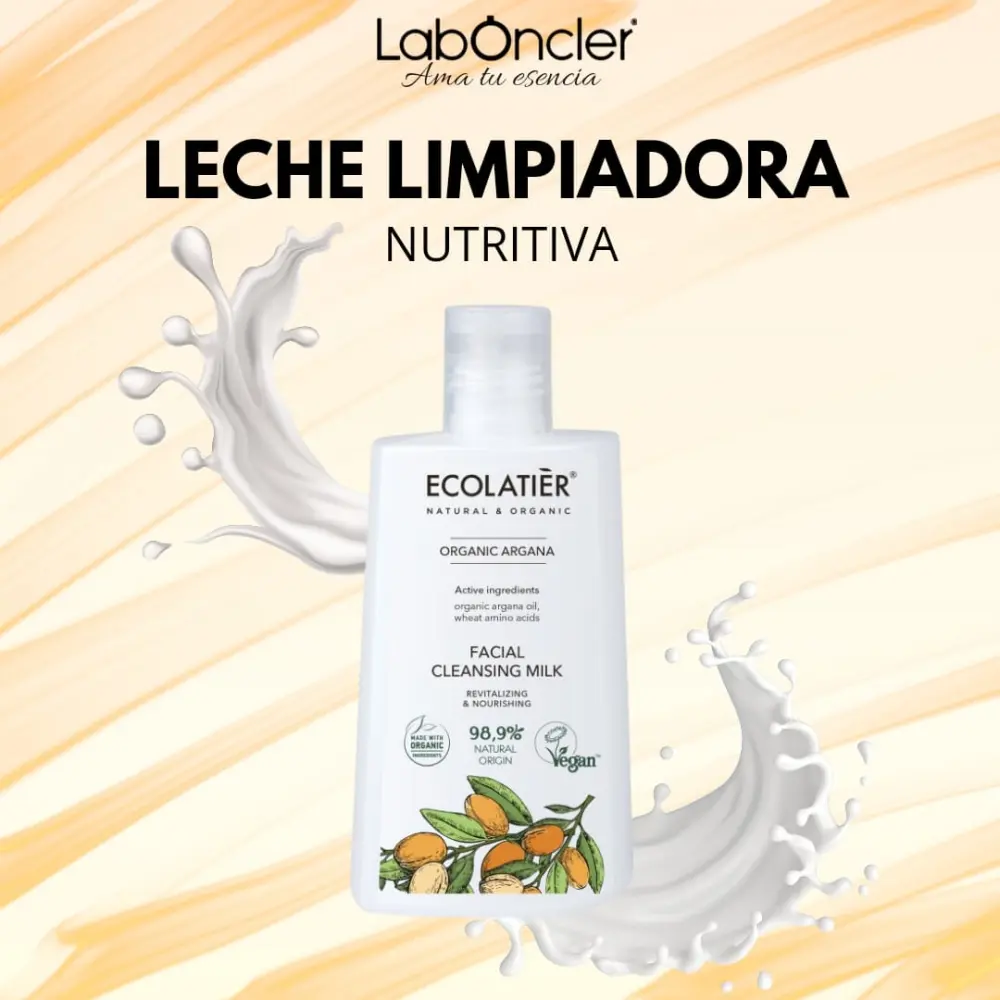 Leche Limpiadora Facial Revitalizante y Nutritiva Argan Ecologico 1