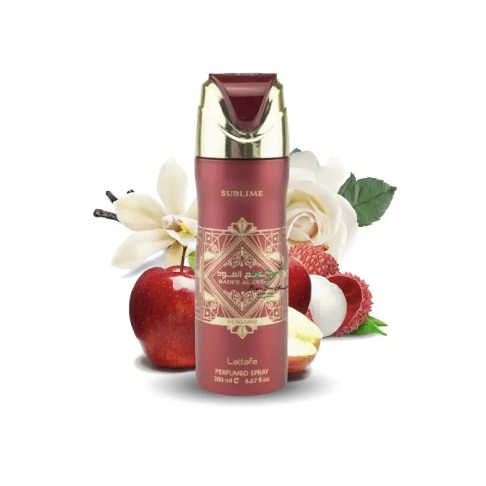 body spray desodorante badee al oud sublime 200ml lattafa