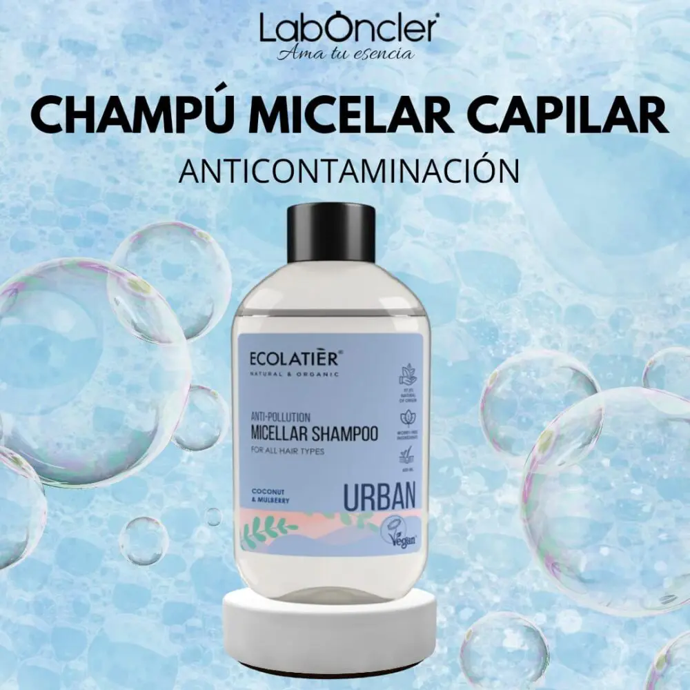 champu micelar antipolucion para todo tipo de cabello