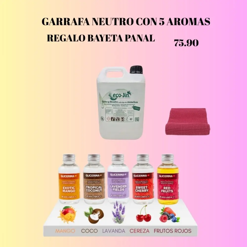 GARRAFA NEUTRO CON 5 AROMAS 2
