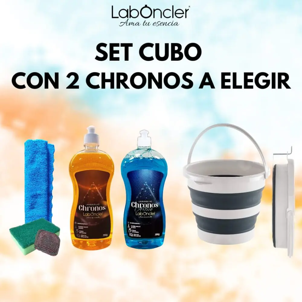 SET CUBO PLEGABLE CON 2 CHRONOS A ELEGIRBAYETAESPONJAJABONOSO