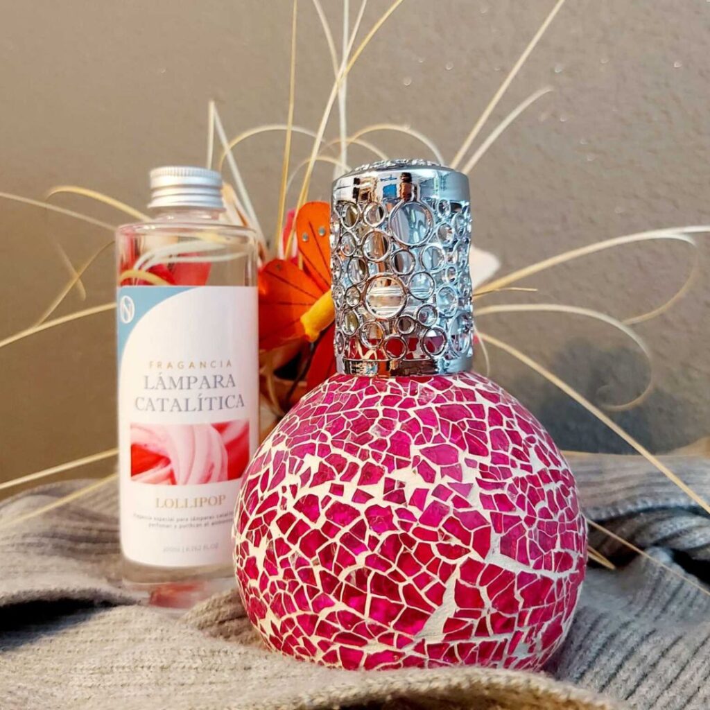 Lámpara Catalítica FUCSIA+Esencia 200ml