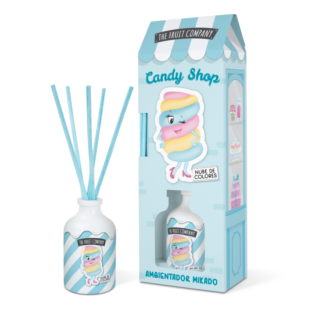 The Fruit Company Ambientador Mikado NUBE DE COLORES