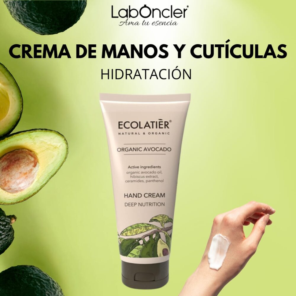 Crema de Manos Nutrición Profunda Aguacate Ecológico ECOLATIER