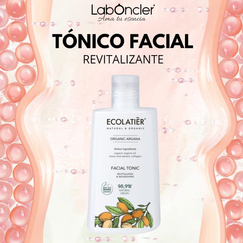 Tónico Facial Revitalizante y Nutritivo Argán Ecológico ECOLATIER
