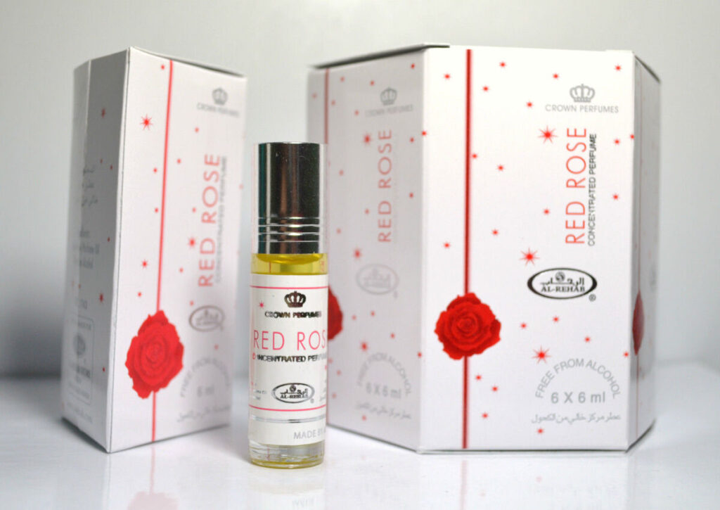 Musc Perfume Al Rehab Red Rose 6ml 100% Aceite