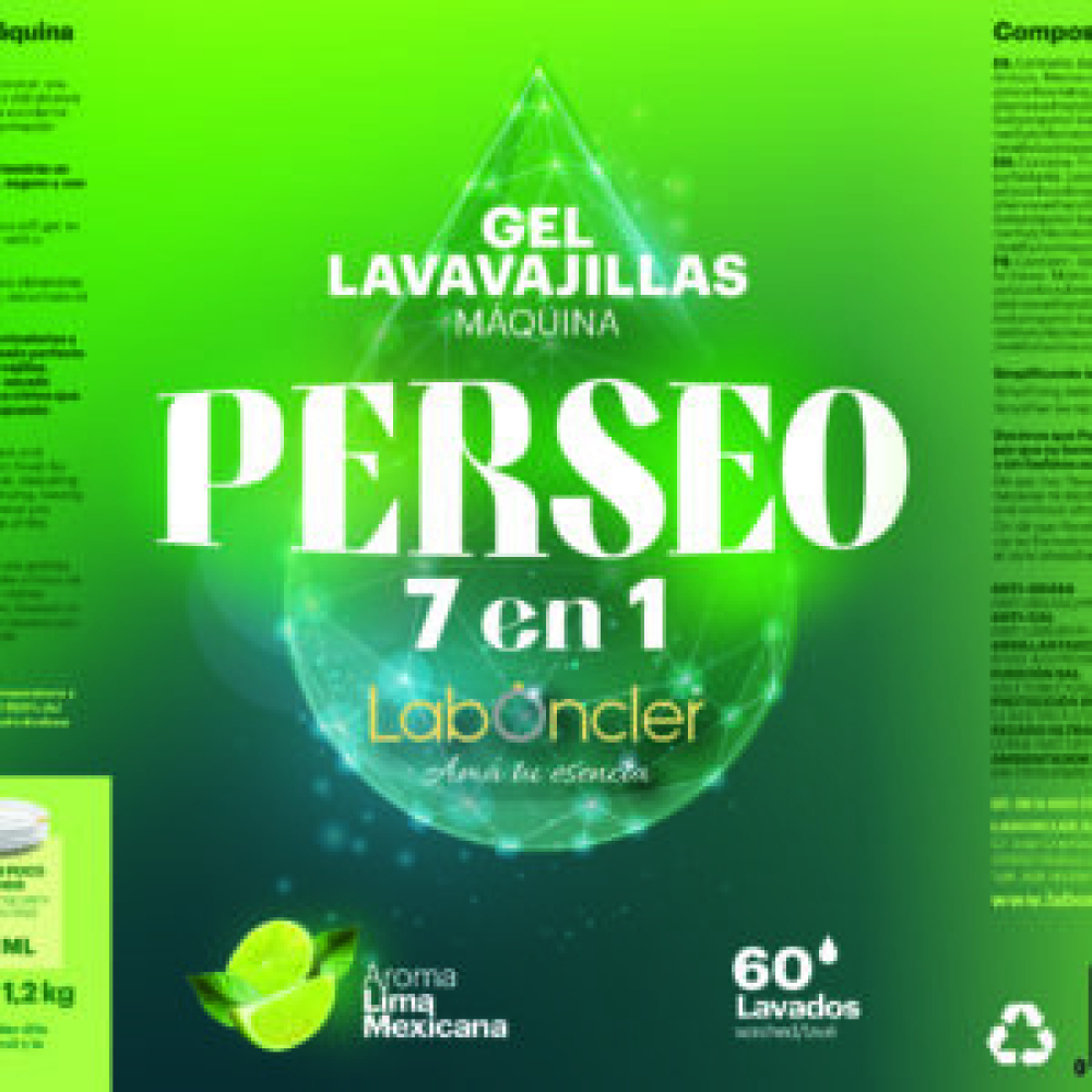PERSEO LAVAVAJILLAS MÁQUINA EN GEL 1,2Kg - Imagen 2