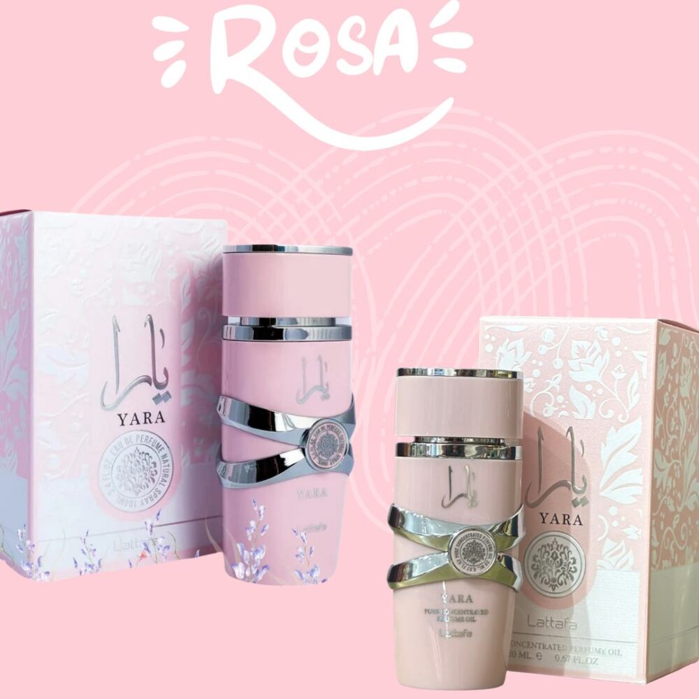 PERFUME YARA ROSA 100 ML +YARA ROSA EN ACEITE 30 ML
