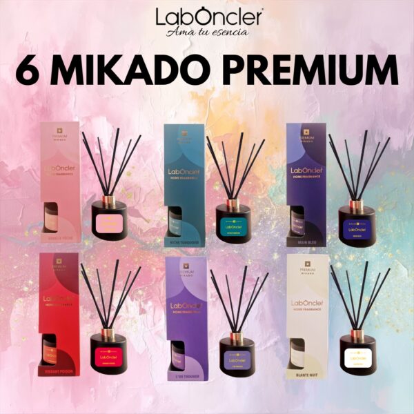 PREMIUM MIKADO LABONCLER PACK DE 6 AROMAS